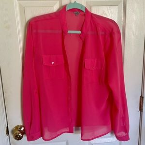 Charlotte Russe Pink Button Up Shirt